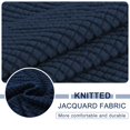 thumbnail image 3 of Housse de Canapé Extensible Jacquard 2024 Texturée Antidérapante pour Canapé d'Angle Gris Foncé, 3 of 6