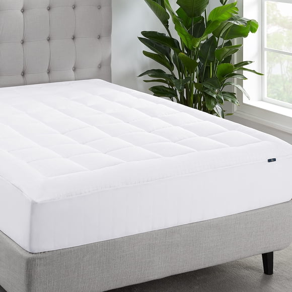 Serta ComfortSure Twin XL Mattress Cover, Fitted Pillow Top Mattress Pad, Super Soft and Breathable Quilted Cotton Protector with 18" Elastic Deep Pockets for Secure Fit,
