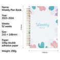 thumbnail image 3 of Vaidha Weekly Schedule Book Hard Case Notebook A5 Coil Book Elastic Notebook, 3 of 3