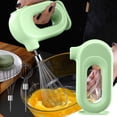 thumbnail image 2 of Electric Blender Mixer Mini Household Cordless Electric Hand Mixer Usb Rechargable Handheld Egg Beater with 2 Detachable Stir Whisks 4 Speed Modes Baking At Home for Kitchen Lightweight Portable Gree, 2 of 9