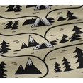 thumbnail image 5 of oneOone Cotton Jersey Pale Yellow Fabric Mountain Pattern Sewing Craft Projects Fabric Prints By Yard 58 Inch Wide, 5 of 5