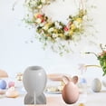 thumbnail image 3 of DIY Easter Striped Rabbit Plaster Ornaments Candle Striped Double Bunny Candle Silicone, 3 of 5