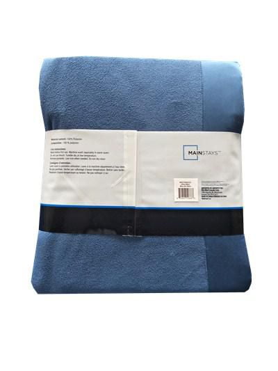 Couverture micro en molleton Mainstays en bleu solide