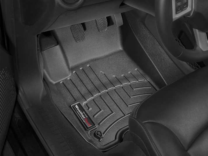 Fits 2011-2020 Dodge Journey Weathertech Floor Liner 443771 FloorLiner; Molded Fit; Black; Thermoplastic Polyolefin TPO Vacuum Formed Material; 2 Piece