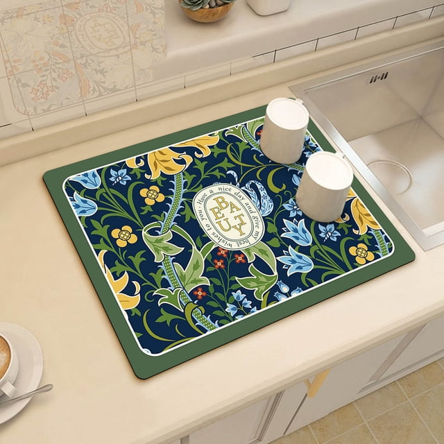 Sentmoon Clearance Sales Draining Mat, Soft Tabletop Drying Pad, Water Absorption Pad For Home Kitchen Countertop Wal-mart Deals