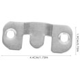 thumbnail image 2 of OUNONA 16Pairs Plated Silver Keyhole Hangers Shelf Bracket Hooks Easy Install Mirror Frame Holder, 2 of 7