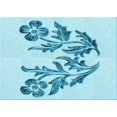 thumbnail image 1 of Ahgly Company Tapis d'Intérieur Rectangulaire Transitionnel Bleu Électrique Lavable à la Machine, 6 Pieds x 9 Pieds, 1 of 7