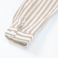 thumbnail image 4 of DPTALR Women's Tops Striped Printed Single Breasted Long Sleeve Shirt Cotton Linen Tops, 4 of 9