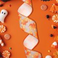 thumbnail image 4 of Multicolor Halloween Party Decoration Ribbon 16.4 Foot Faux Linen Woven Ribbon With Pumpkin Maple Leaf Design Seasonal Festive Decor Diy Craft Gift Wrapping 0.19 Lb, 4 of 6