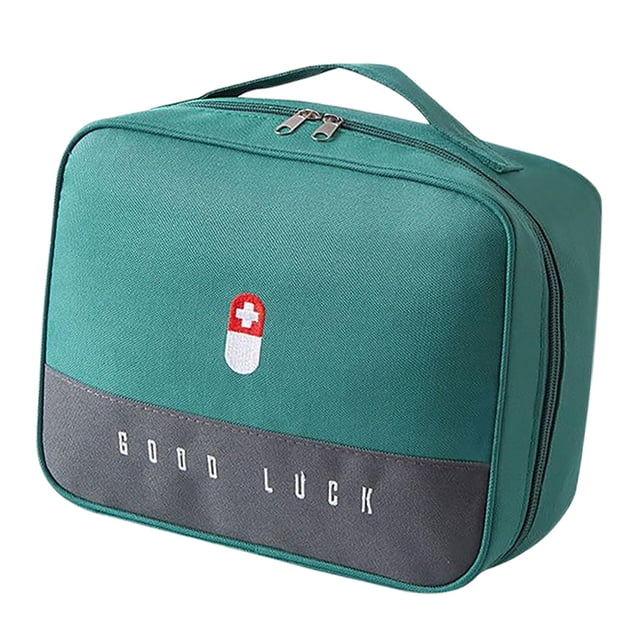 Milaget Sac de Premiers Soins Rangement Portable Imperméable Sac à Médicaments Voyage Médical Vert G