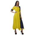 thumbnail image 3 of Moomaya Robe Midi en Viscose à Imprimé Style Santoon, Encolure Dégagée, Décontractée, pour Femmes, 3 of 4
