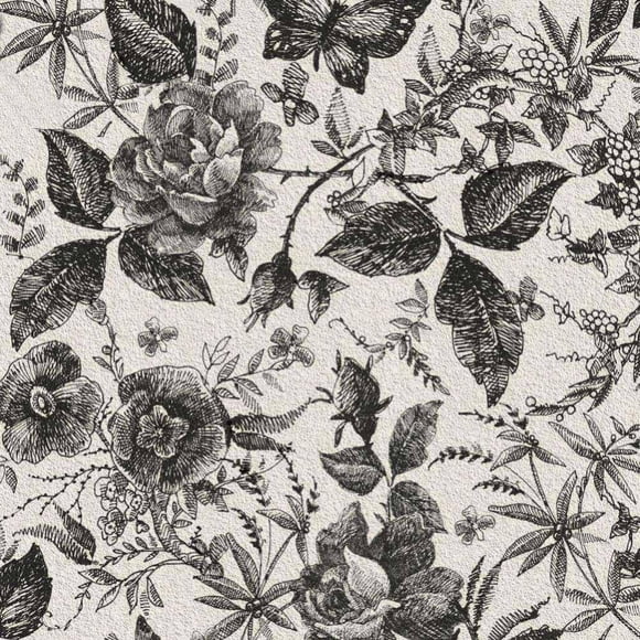 Floral Peel and Stick Wallpaper Floral Contact Paper Decorative Flower Wallpaper Vintage Floral Wallpaper Self-Adhesive Contact Paper Vinyl Roll for Wall Covering