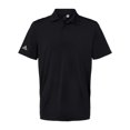 thumbnail image 1 of Adidas Mens Ultimate Solid Polo, 2XL, Black, 1 of 3