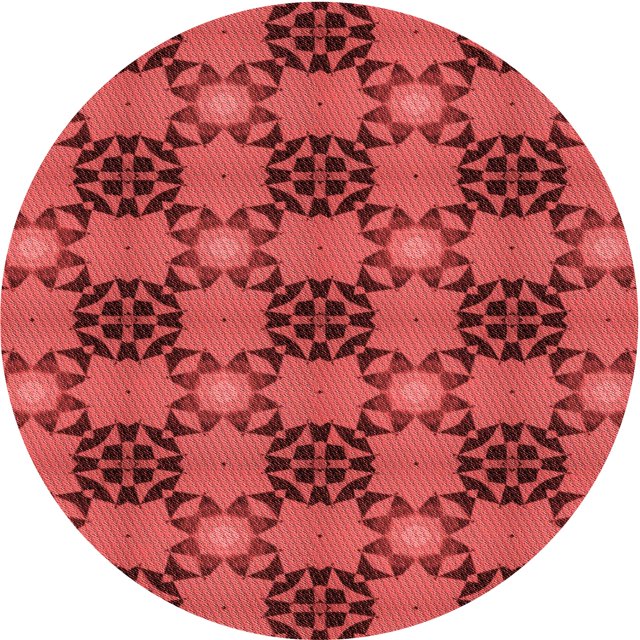 Ahgly Company Tapis Rond Lavable en Machine Intérieur Transitionnel Orange, 5 Pieds Rond