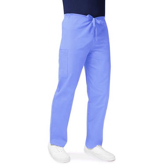 Adar Universal Mens Scrubs - Drawstring Tapered Leg Scrub Pants