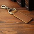 thumbnail image 3 of Leather Retro Cowhide Keychain Metal Lobster Clasp Pendant Fashion Personalized Anti-lost Car Keyring Keyholder wholesale, 3 of 4