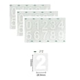 thumbnail image 2 of License Plate Sticker Invisible Reflective, ZZkhGO Nanofilm License Number Digital Sticker Vanish Plates, 3pc Set Sizes 50x30mm to 98x54mm for Car Registration Legal, 2 of 2