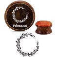 thumbnail image 1 of Printtoo Scrap-booking Round Leaf Wreath Wooden Rubber Stamp Craft Stamps-3 Inch, 1 of 2