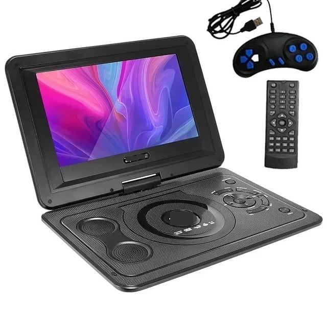 13.9 Inch Portable Mobile DVD Player 12V Rechargeable Super Seismic HD EVD VCD Players ,Portable