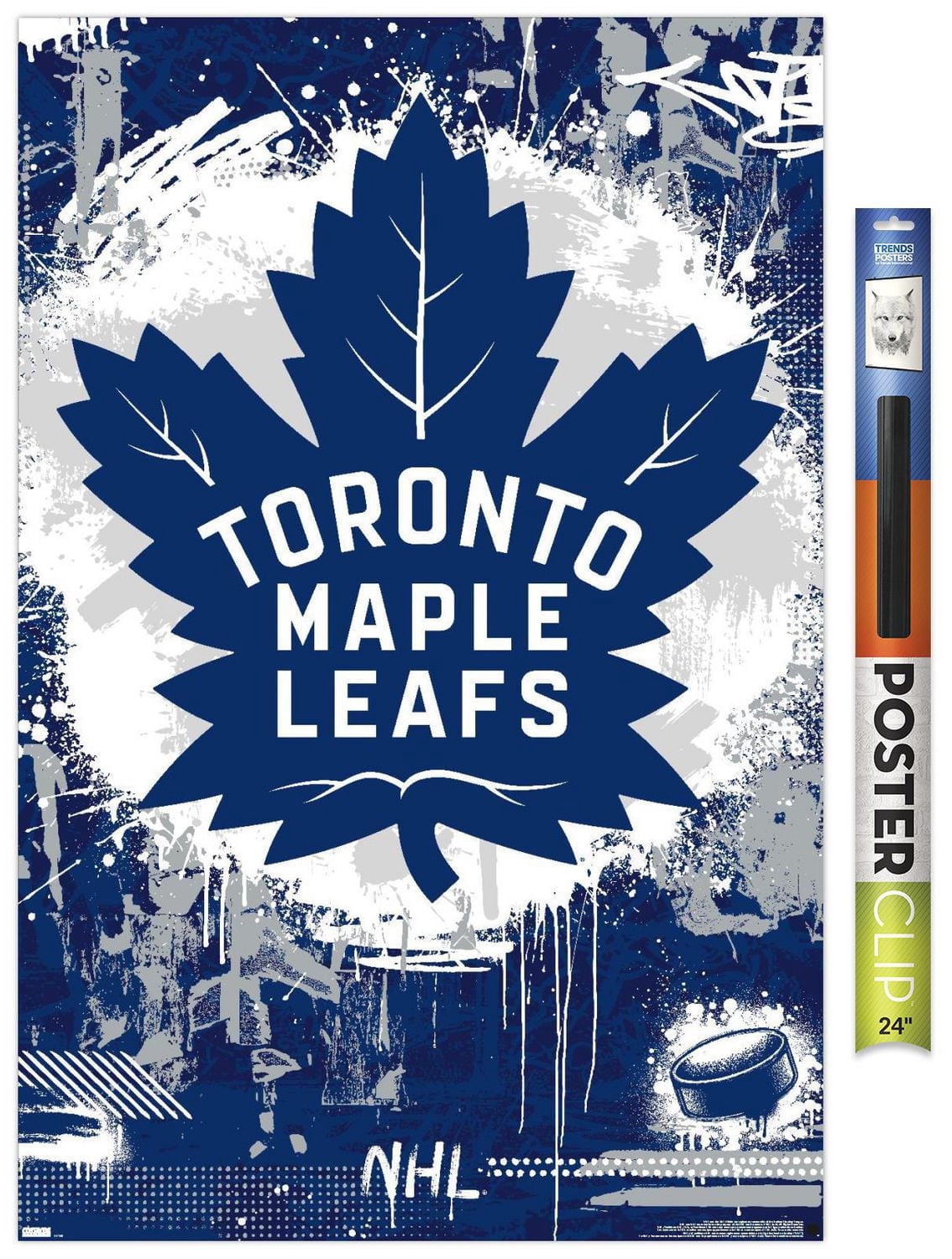 NHL Toronto Maple Leafs - Maximalist Logo 23 Wall Poster, 22.375" x 34"
