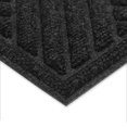 thumbnail image 3 of Contours "Delwood" 18-inch x 30-inch Rectangular Needlepunch Charcoal Doormat, 3 of 4