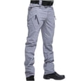 thumbnail image 1 of Pantalon Cargo de Travail Décontracté pour Hommes - Pantalon de Randonnée Léger pour Hommes - Pantalon Long à Jambe Droite pour Homme, Plein Air, Camping, Pêche, avec Multiples Poches, 1 of 6