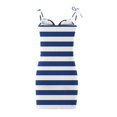 thumbnail image 5 of SMihono Robe Bohème d'Été pour Femmes Grande Taille Mode pour Femmes Col en V Imprimée Sans Manches Bretelles Paquets Robe Chandail, 5 of 5