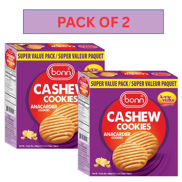 Bonn Cashew Cookies, 600g , Pack of 2
