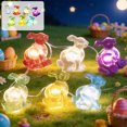 thumbnail image 1 of weibbin Easter Decoration Bunny String Lights 10/20/30LED Copper Wire Fairy Lamp For Home Party Table Centerpiece 39/78/118in, 1 of 7