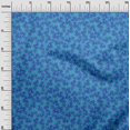 thumbnail image 3 of oneOone Georgette Viscose Medium Blue Fabric Peacock Craft Projects Decor Fabric Printed By The Yard 42 Inch Wide, 3 of 5