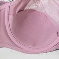 thumbnail image 4 of VEKDONE Woman's Embroidery Thin Style Ventilate Large Size Bra Steel Rim Pink 48/110G, 4 of 4