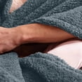 thumbnail image 3 of Fridja Gray Throw Blanket for Bedroom, 27.6" x 19.7" inches Flannel Solid Color Super Soft Skin Friendly Plush Cozy Lightweight Warm Blanket for Couch Sofa Chair Car Office, 3 of 5