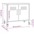 thumbnail image 4 of vidaXL Storage Cabinet Mustard Yellow 60x35x56 cm Steel, 4 of 5