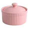 thumbnail image 1 of Barhoo Ceramic Baking Ramekins with Lids Set Individual Oven Safe Bowls for Creme Brulee Cakes Desserts Serving Dishes Stackable Storage Containers Reusable Pantry Organization 1 Bowl, 1 of 7