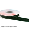 thumbnail image 3 of ABPWLY Velvet Ribbon 5 Yards Green Glitter Christmas DIY Bow Wrapping Holiday Table Decoration Satin Flocking Craft Multipack Multiple Widths 1Pc 177.17in, 3 of 6