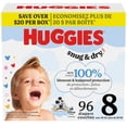 thumbnail image 1 of Huggies Snug & Dry Baby Diapers, Size 8 (+45 lbs), 96 Count, 1 of 7