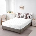 thumbnail image 3 of YST 7Pcs Cow Print Comforter Sets King Size For Boys Girls Brown Cowhide Comforter Set Bed In A Bag(1 Comforter, 1 Flat Sheet 1 Fitted Sheet 2 Pillowcases And 2 Throw Pillow Covers), 3 of 4