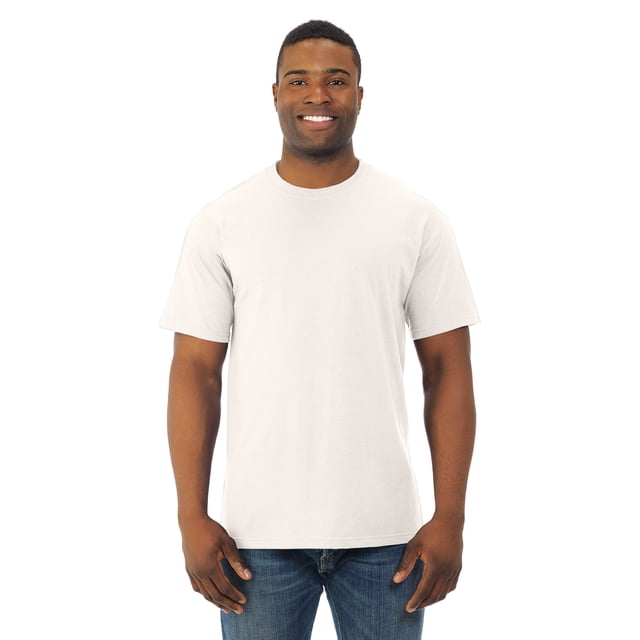 Fruit Of The Loom Mens HD Cotton Short Sleeve Crew T-Shirt, 3XL, Natural