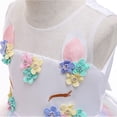 thumbnail image 4 of Girls' Unicorn Costume Princess Long Maxi Dress for Birthday Party, 4 of 8