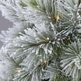 thumbnail image 4 of Holiday Time Concord 7.5' Pre-Lit Regular Full Flocked Quick Set® Simple Shape Pine Christmas Tree - Green, 4 of 10