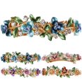 thumbnail image 2 of Women Rhinestone Hair Clip Flower Decor Butterfly Hair Barrette French Barrette, 2 of 10