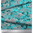 thumbnail image 3 of Soimoi Poly Georgette Fabric Two Tone With Grey Camouflage Print Fabric by Yard 42 Inch Wide, 3 of 3