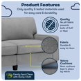 thumbnail image 3 of Serta Palisades 78" Track Arm Sofa with Removable Covers Glacial Gray, 3 of 17