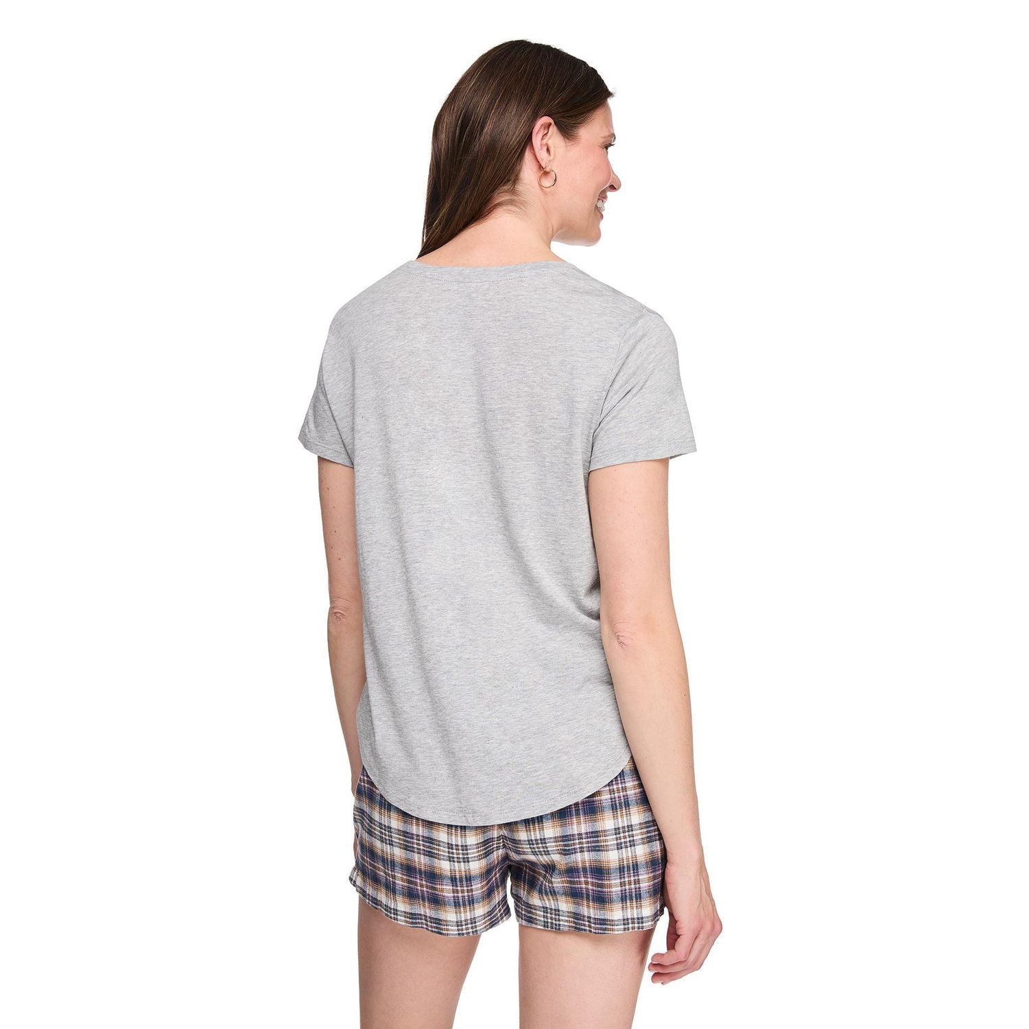 T-shirt de nuit avec encolure dégagée George pour femmes