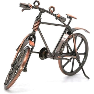 1pc Modèle de vélo en fer, Vintage Art Bicycle Maison Bureau Décoration Métal Accueil Artisanat Figurine de vélo