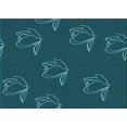 thumbnail image 1 of Ahgly Company Machine Washable Indoor Rectangle Transitional Dark Cyan Green Area Rugs, 2' x 3', 1 of 7