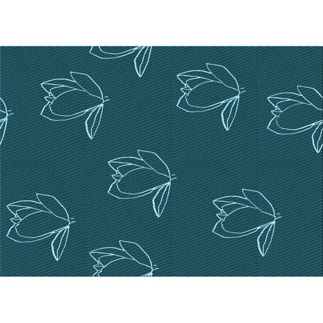 Ahgly Company Machine Washable Indoor Rectangle Transitional Dark Cyan Green Area Rugs, 4' x 6'