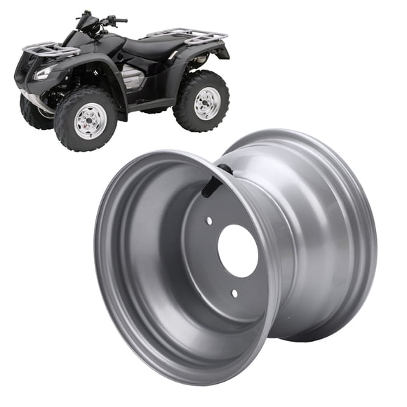 8" Wheel Rim, 18X9.50-8 Aluminum Alloy 8 Inch Wheel Rim Hub High Strength ATV Wheel Hub for Go Karts Carts Silver