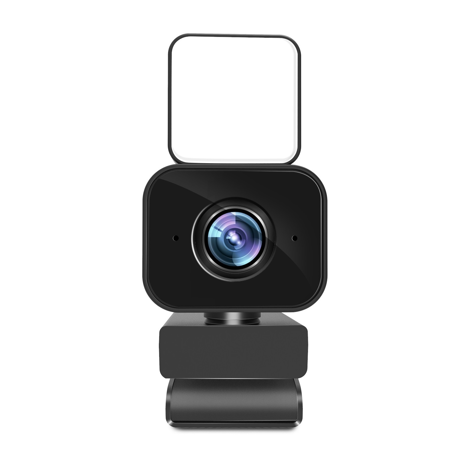 Webcam HD 1080P With Ring Light And Tripod Webcam Cover 3 Colors Brightness Adjustable For Conferencing, Live Streaming, Recording