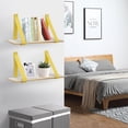thumbnail image 4 of Wall Shelf Decorative Rustic Lanyard Wall Floating Shelves Wood Wall Hanging Shelf For Home Living Room Kitchen, 4 of 6